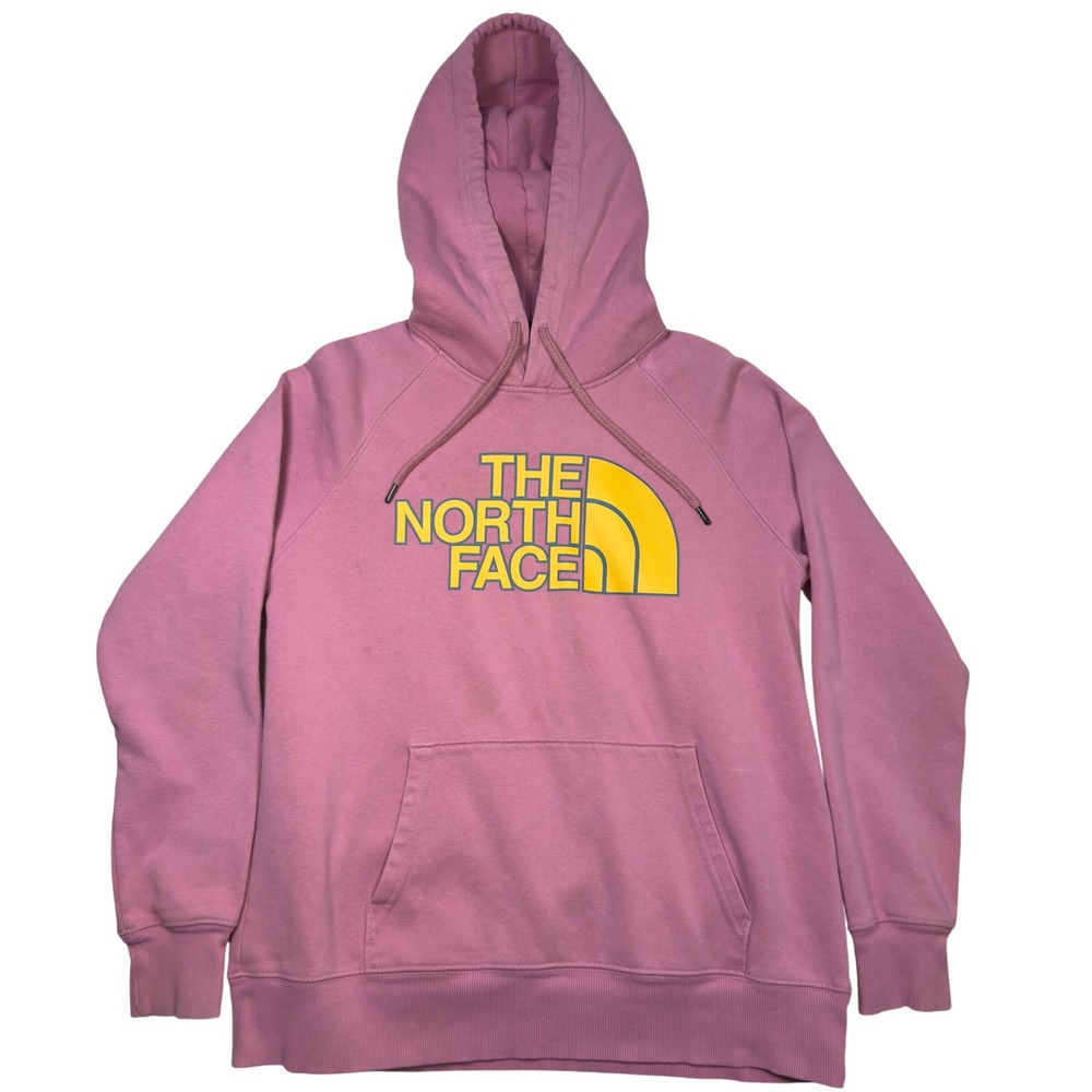 The North Face Hoodie‎ Medium Pullover Logo Graphic A4M4M Pink
